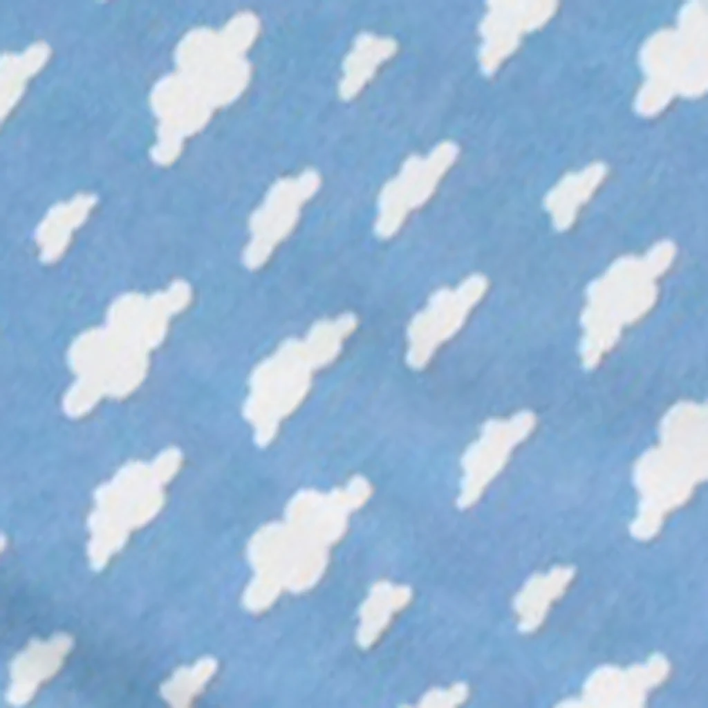 Blue Cloud Print Children's Pyjamas 1-2 Years - Personalise - Image 3