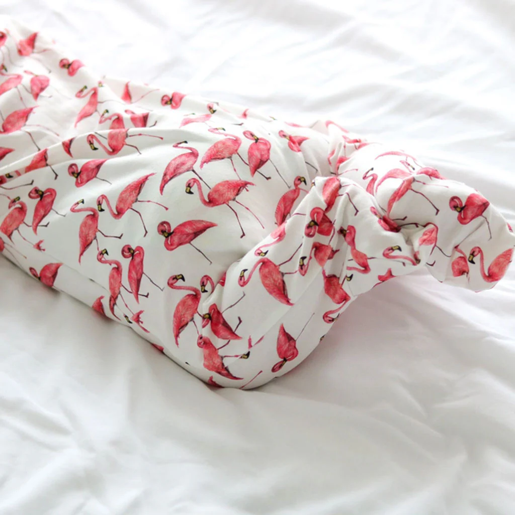 Fred & Noah Flamingo Print Cotton Sleepsuit - Image 2