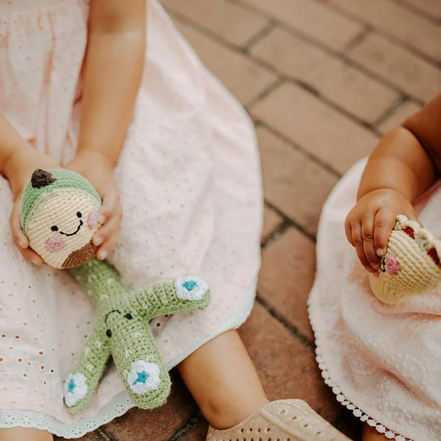 Pebblechild Avocado Baby Rattle Toy - Image 2