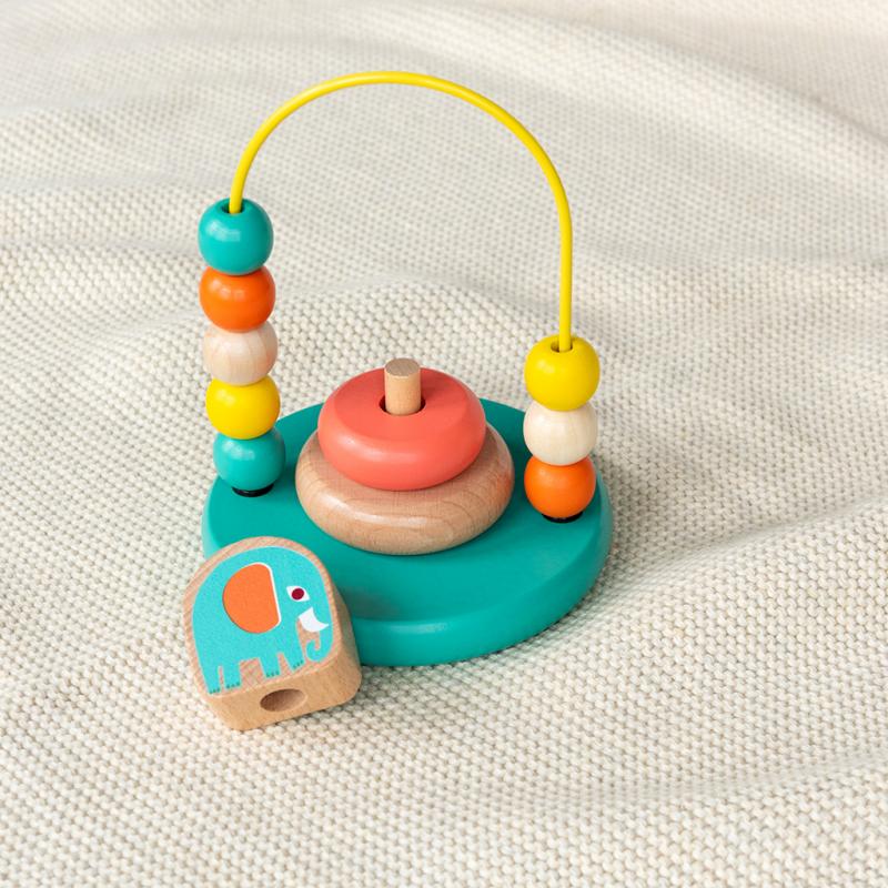 Rex London Mini Bead Loop and Stacker Toy - Wild Wonders - Image 2