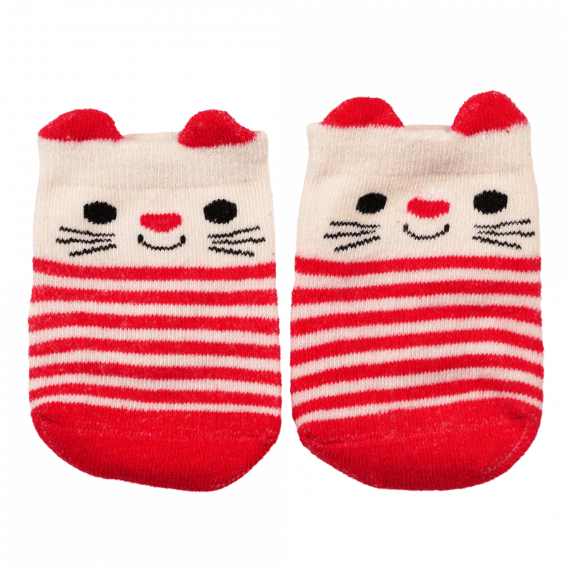 Rex London Red Cat Baby Socks - Image 4