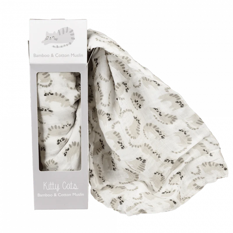 Rex London Swaddling blanket - Kitty Cats - Image 3