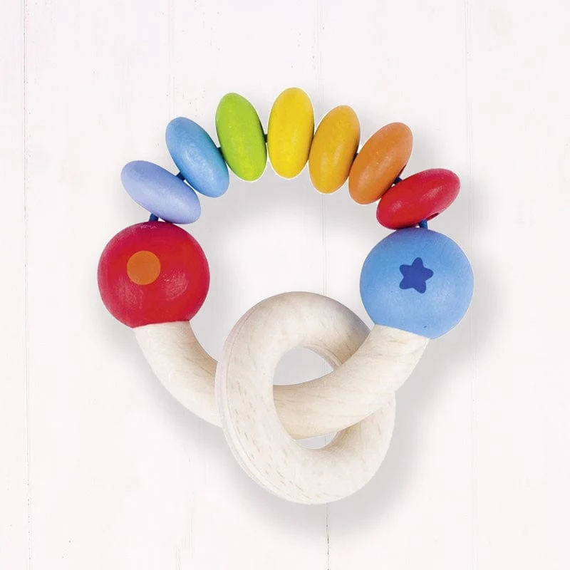 Touch Ring Rattle in Rainbow